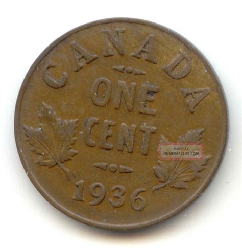 1936 canadian penny worth|1936 canadian coin values.